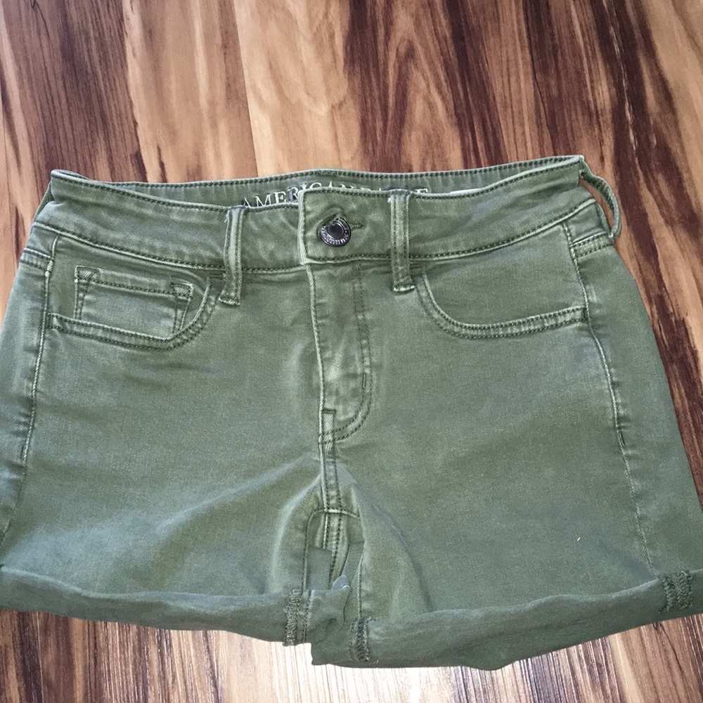 American Eagle midi super stretch shorts